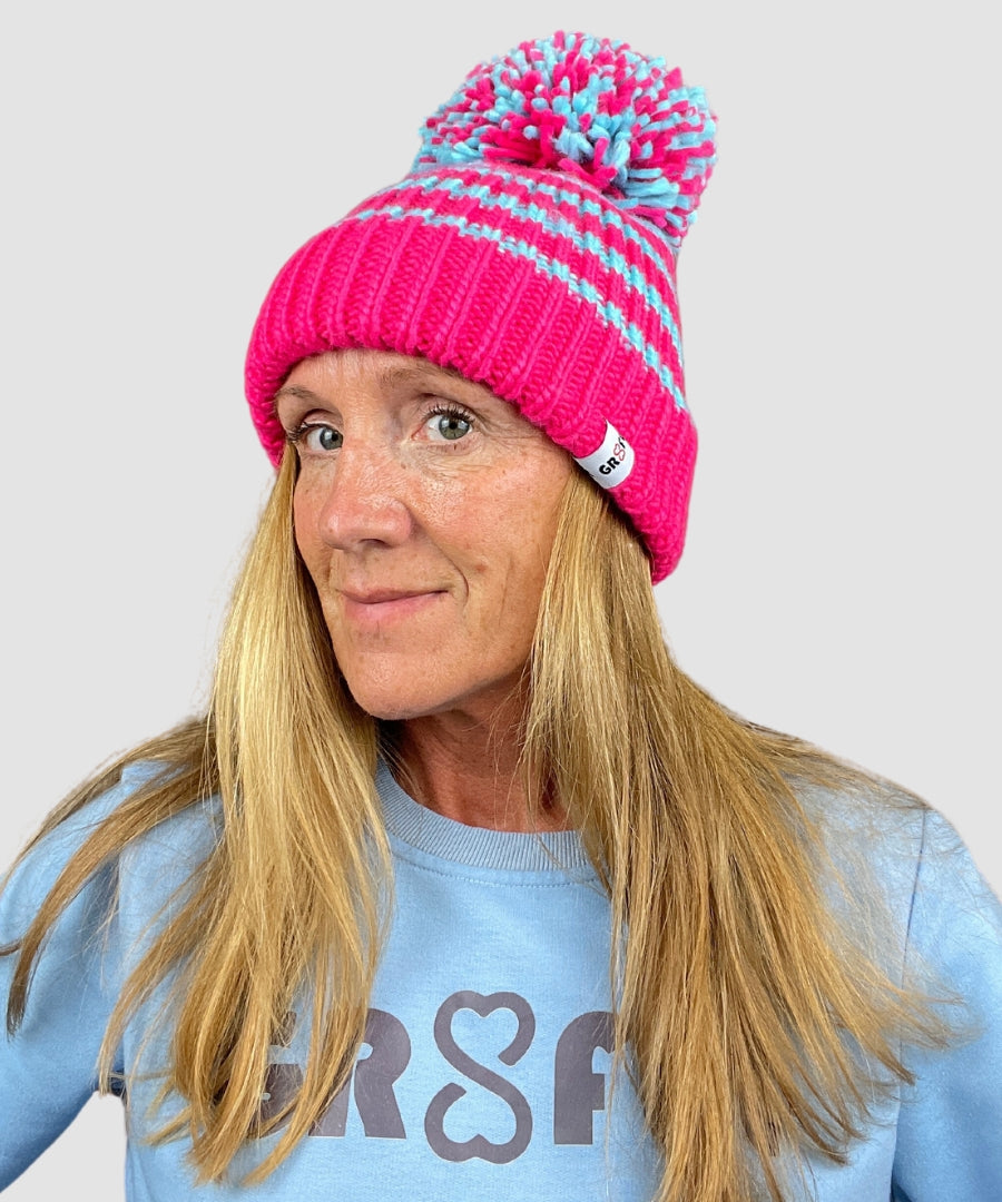 Ladies big store bobble hats