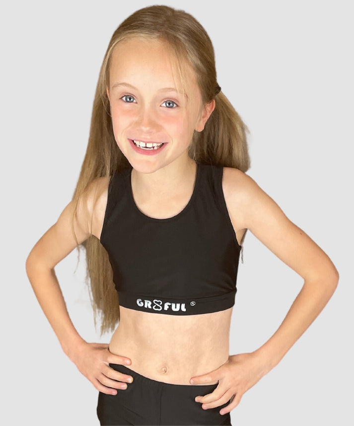 Gr8ful® Sports Bra Crop Top For Girls 