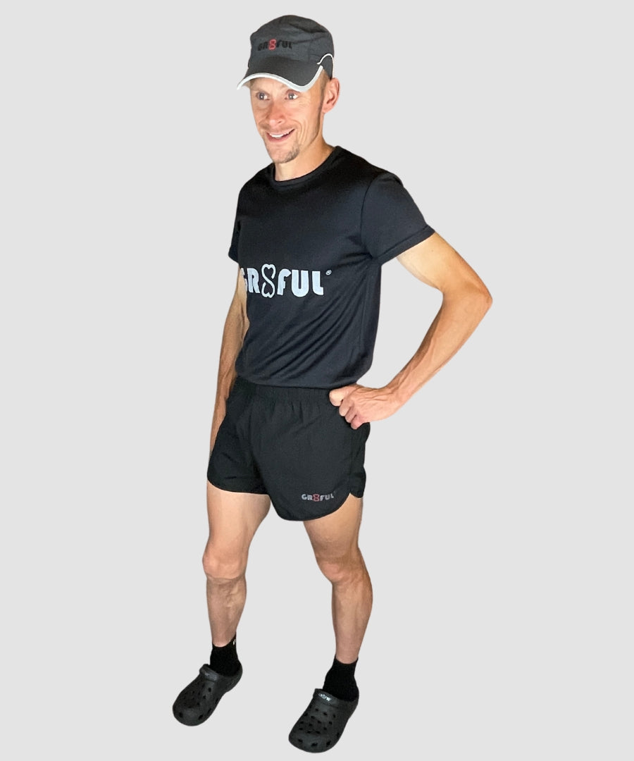 Boys black clearance running shorts